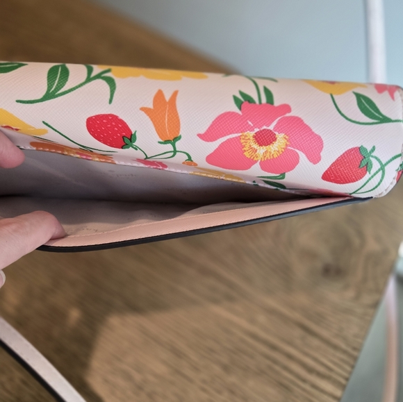 Kate Spade New York Floral Crossbody Bag - Strawberries, Pink and Yellow - Picture 5 of 6
